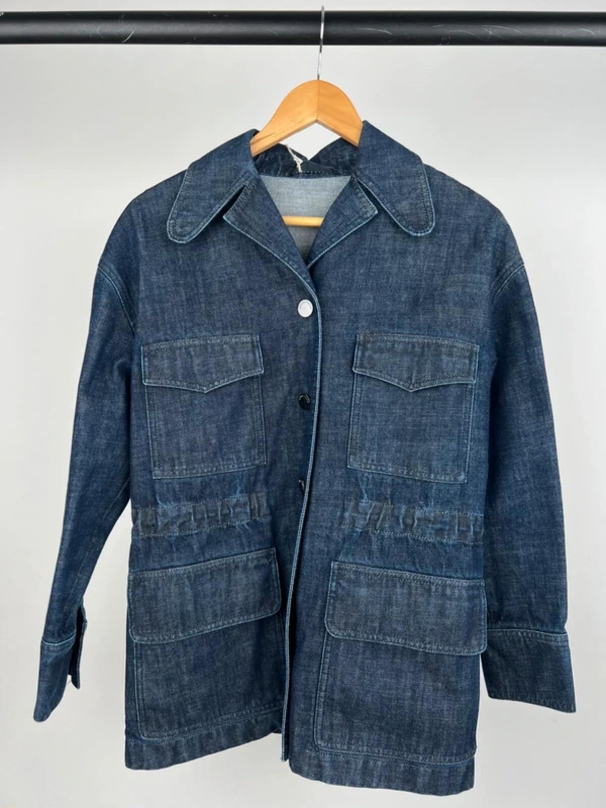 Vintage 60s Denim Two Piece Flared Suit