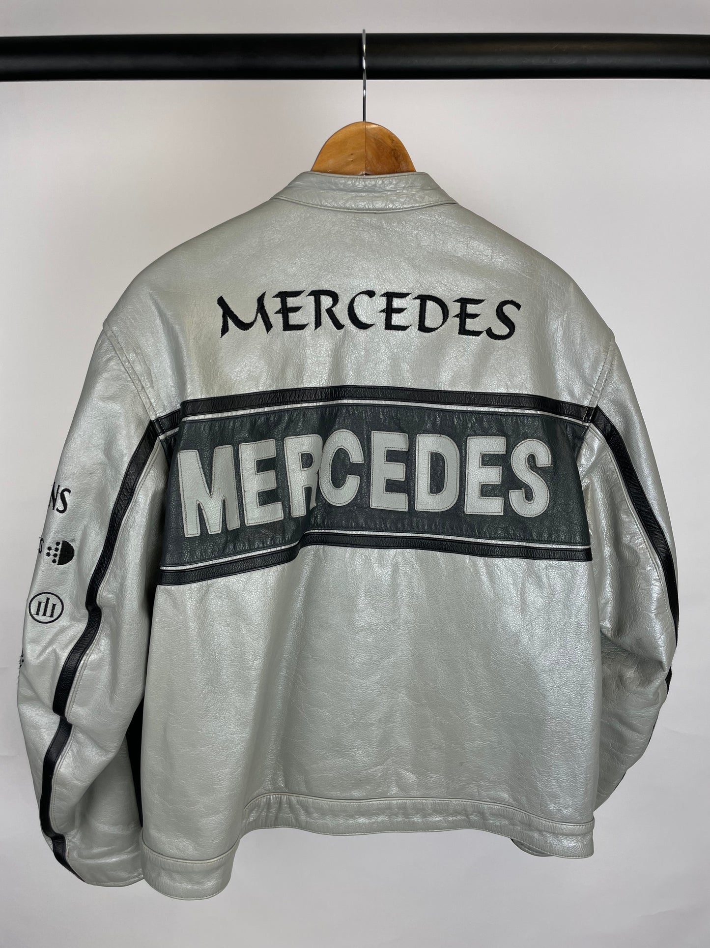 Mercedes Top Gear 90s Leather Motorbike Jacket