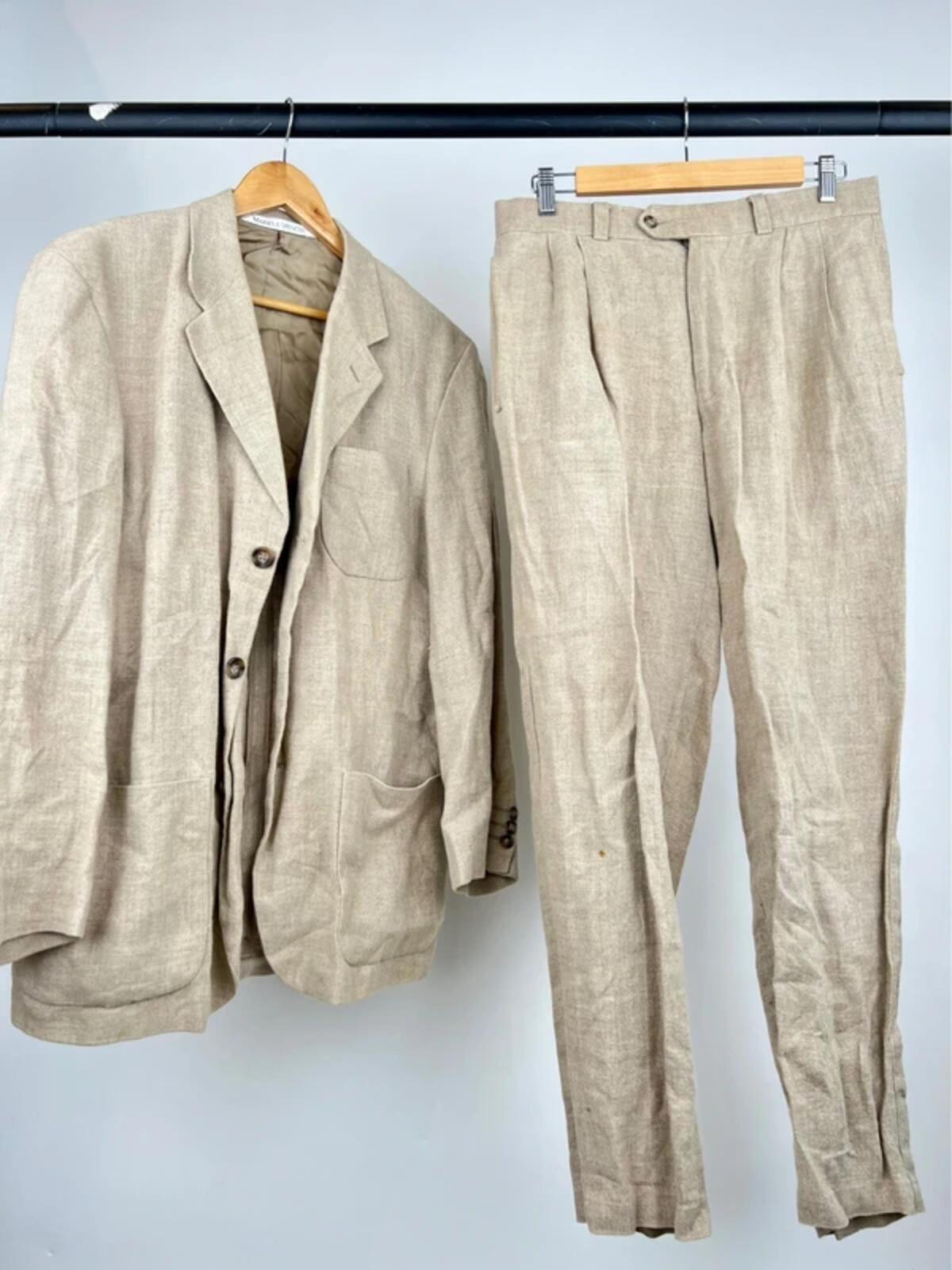 Vintage 90s St Michael Linen Suit