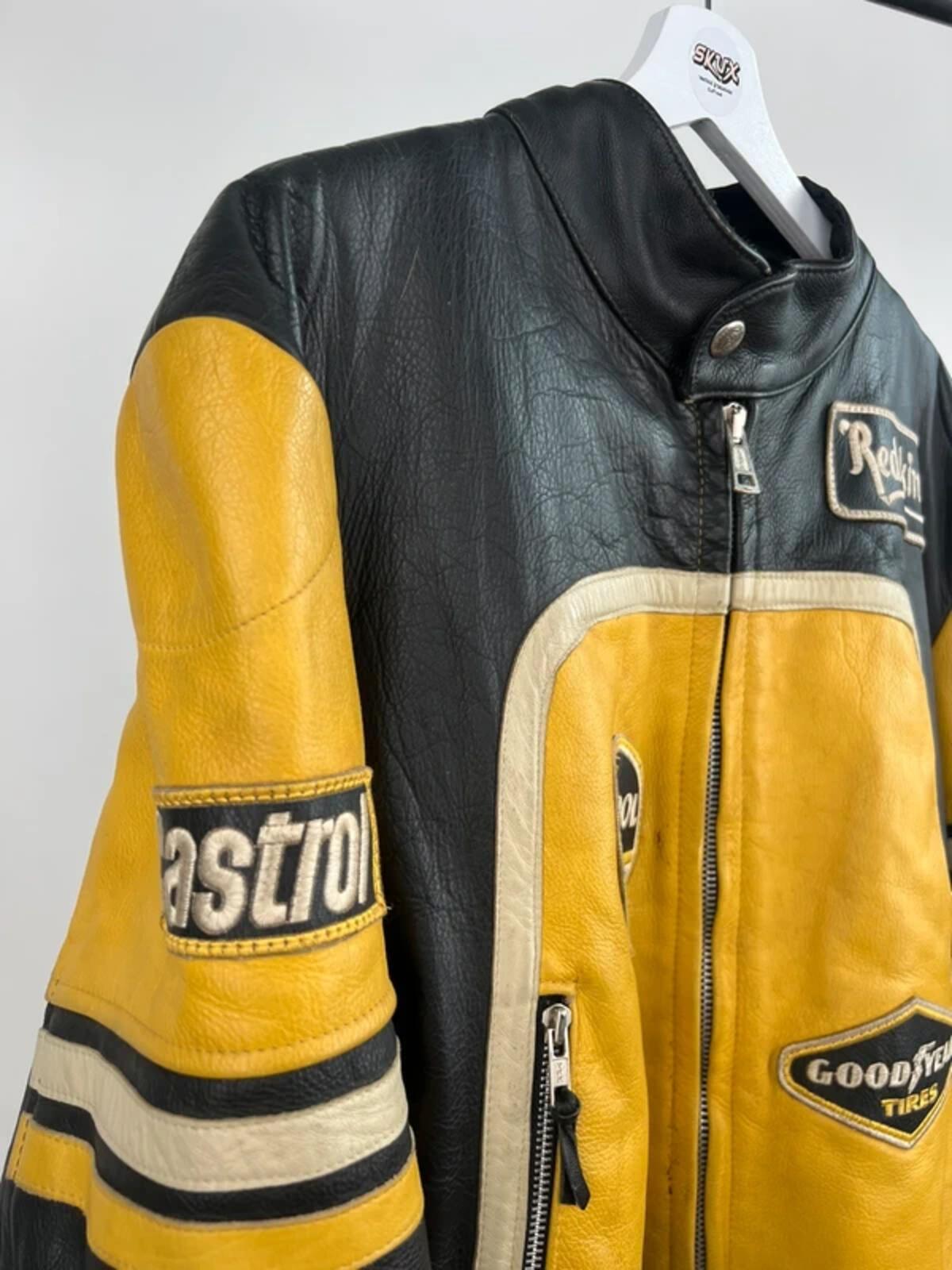 Vintage 90s Redskins Leather Biker Jacket