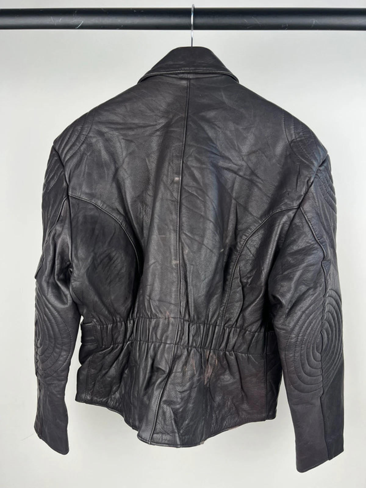 Vintage 80s Leather Biker Jacket