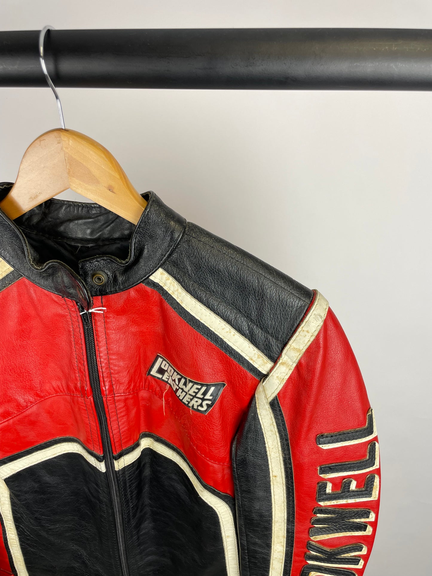 Vintage 90s Lookwell Leathers Motorbike Jacket