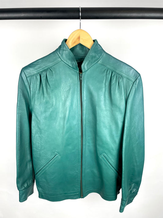 Vintage 90s The Tannery Shop Leather Biker Jacket