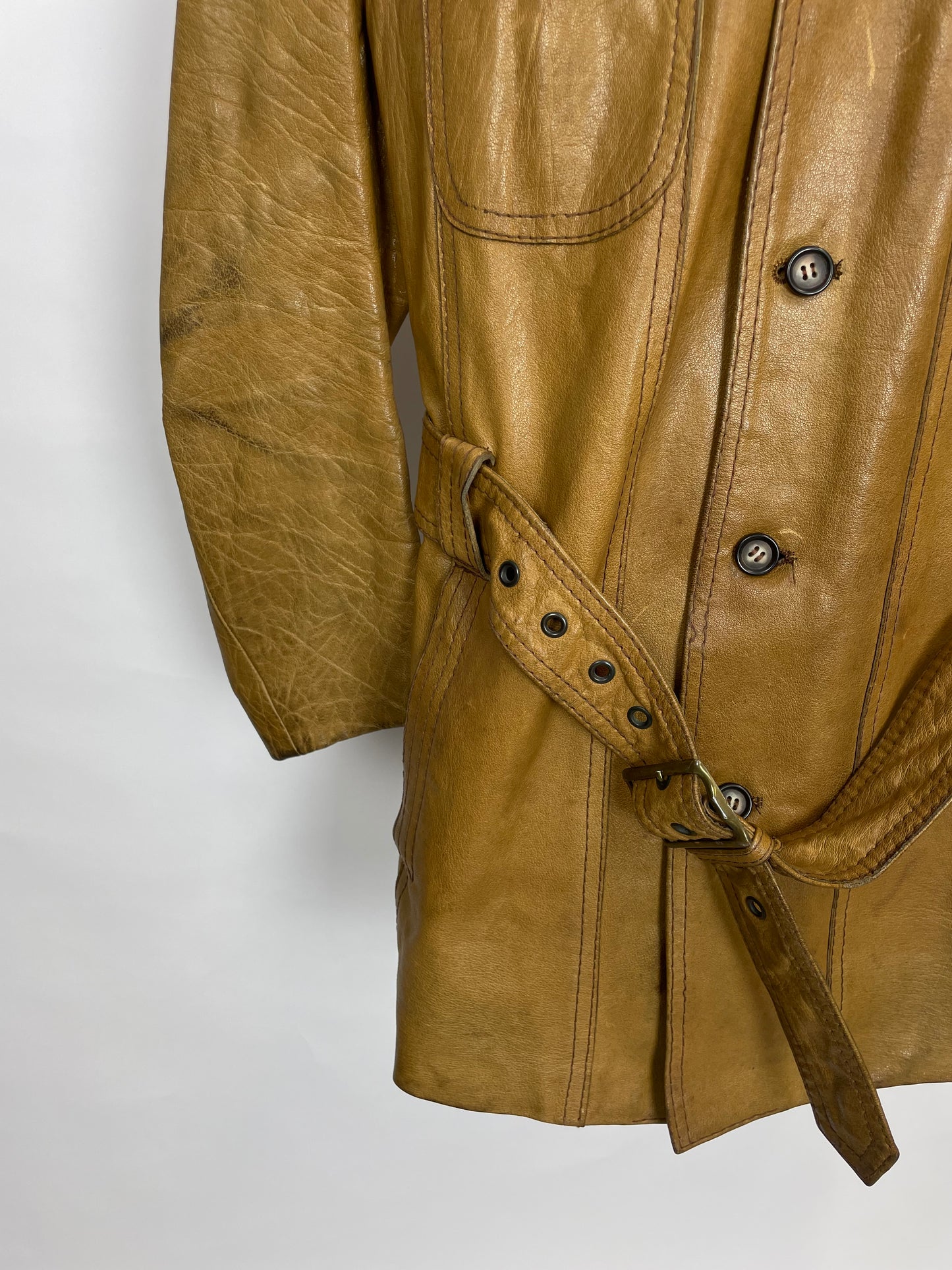 Vintage 60s Malte Hultén Swedish Designer Leather Jacket
