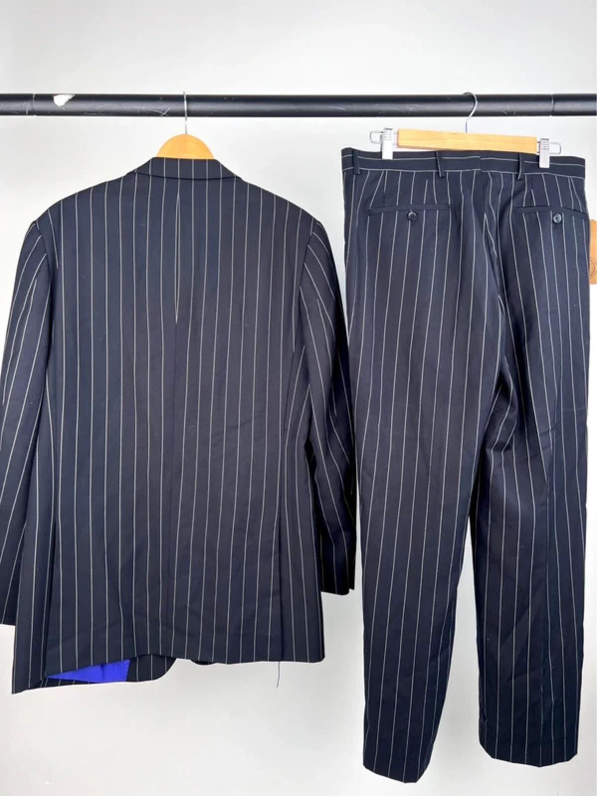 Vintage 90s Device Italian Pin Striped Suit