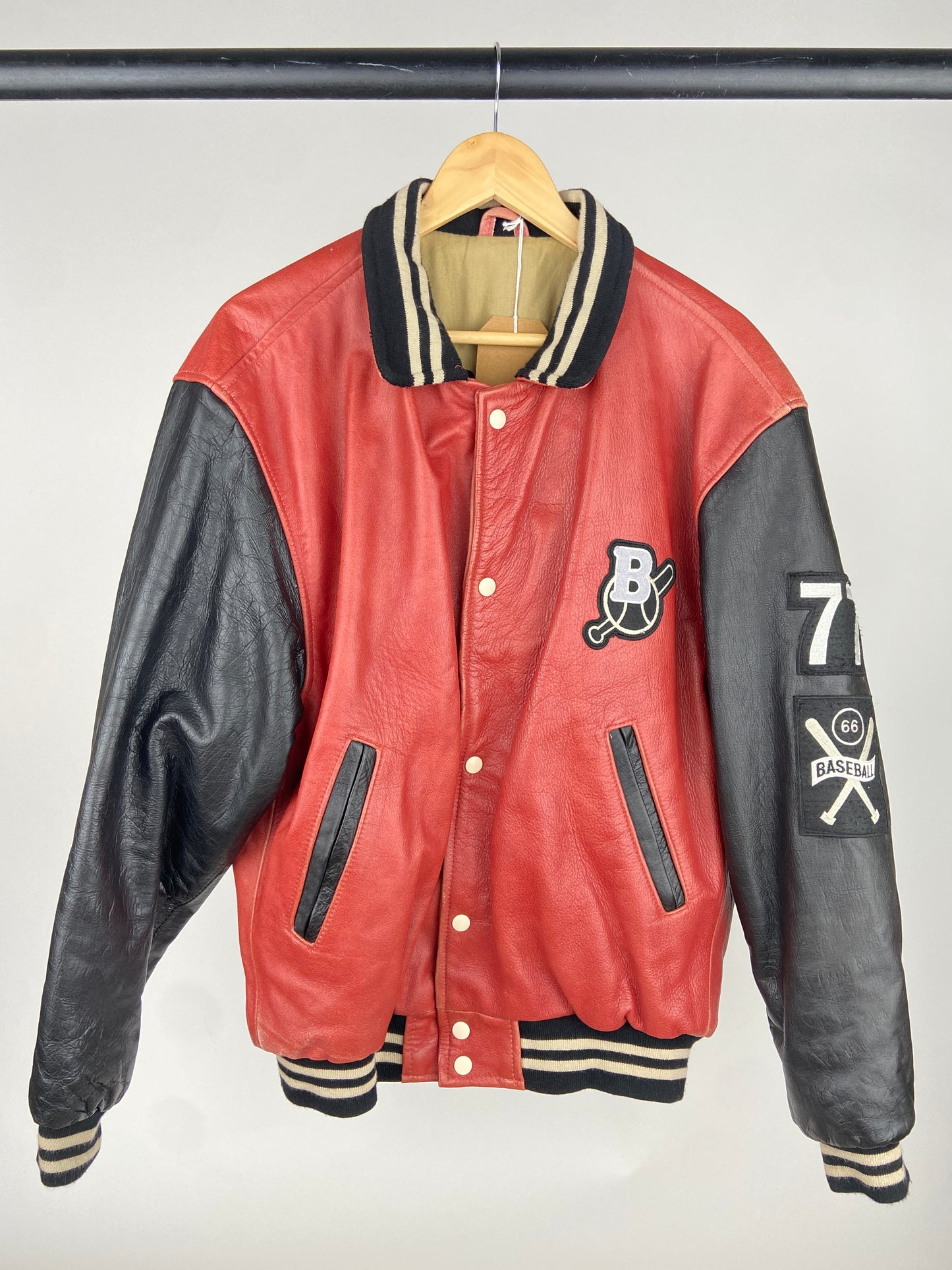 Redskins Bronx 90s Leather Baseball Jacket