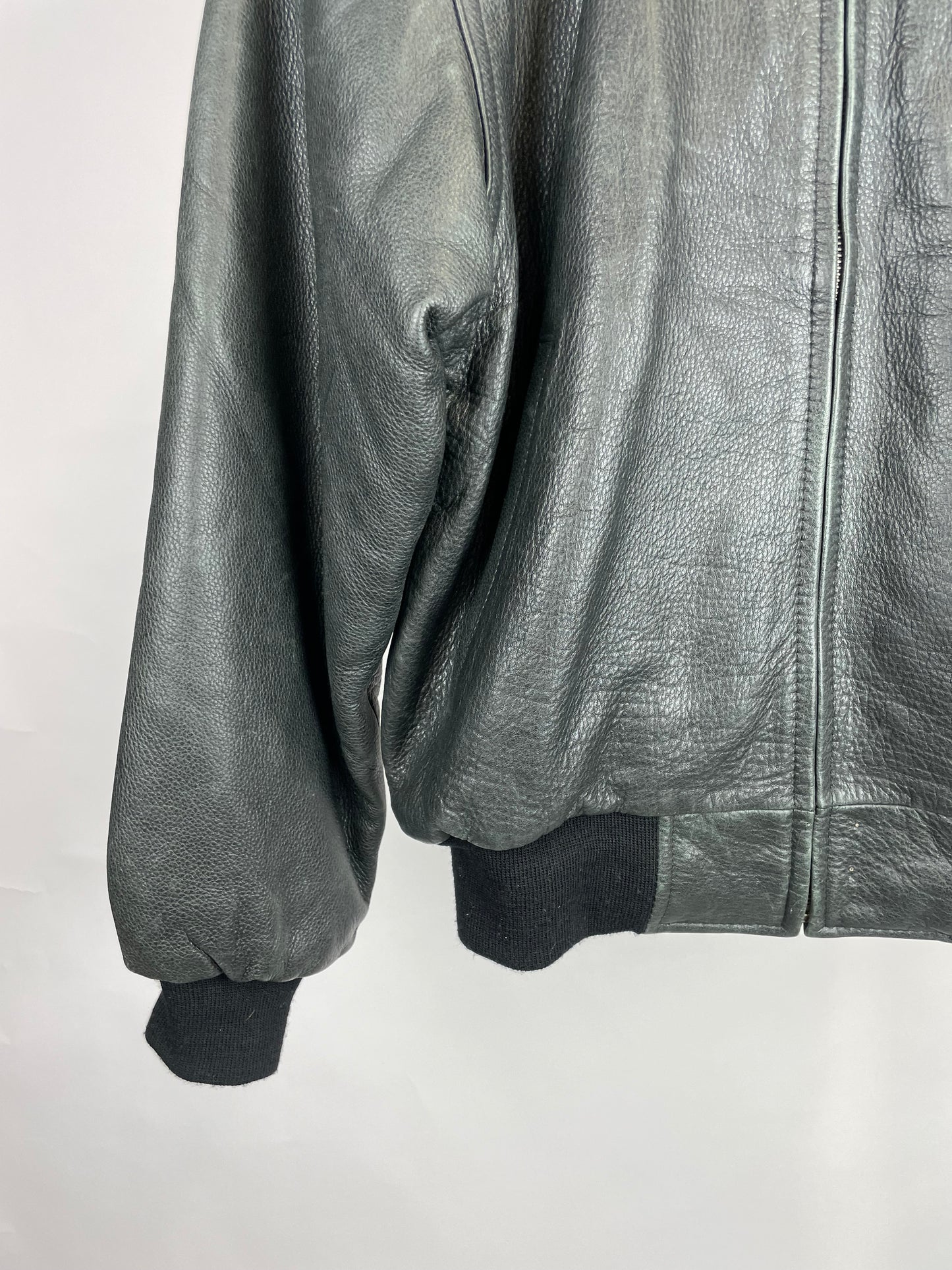 Planet Hollywood Edmonton 90s Bomber Leather Jacket