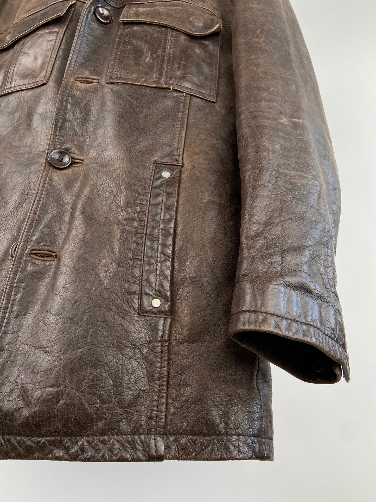 Vintage Aviatrix Brown Leather Jacket