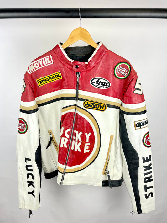 Vintage 90s Lucky Strike Motorbike Jacket