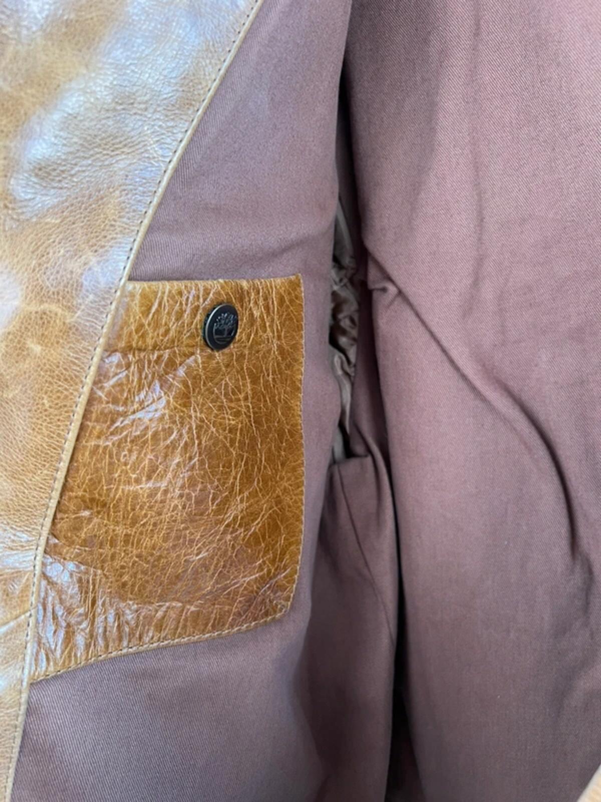 Vintage 90s Timberland Leather Highway Jacket