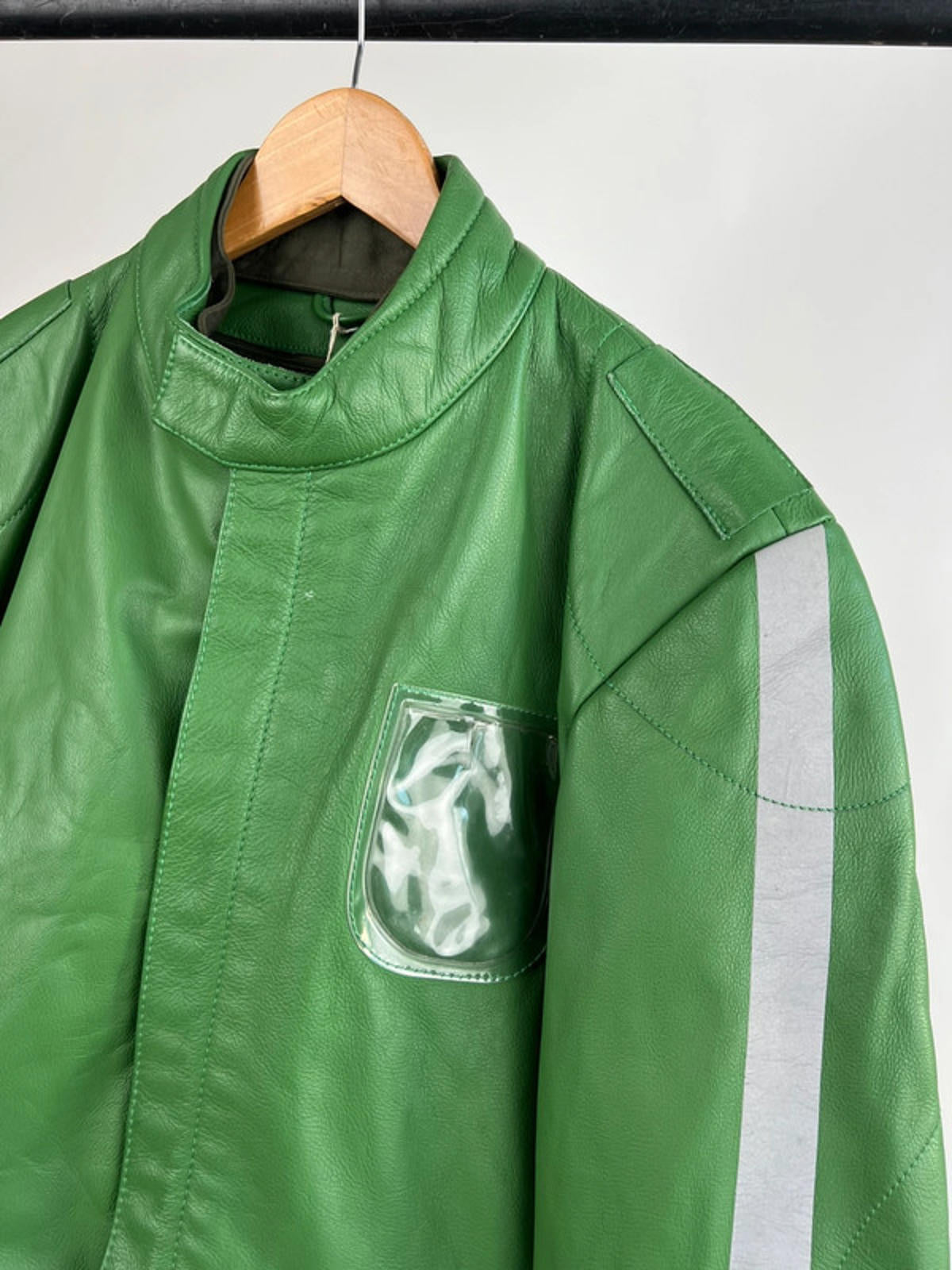 Vintage 80s German Leather Biker Jacket