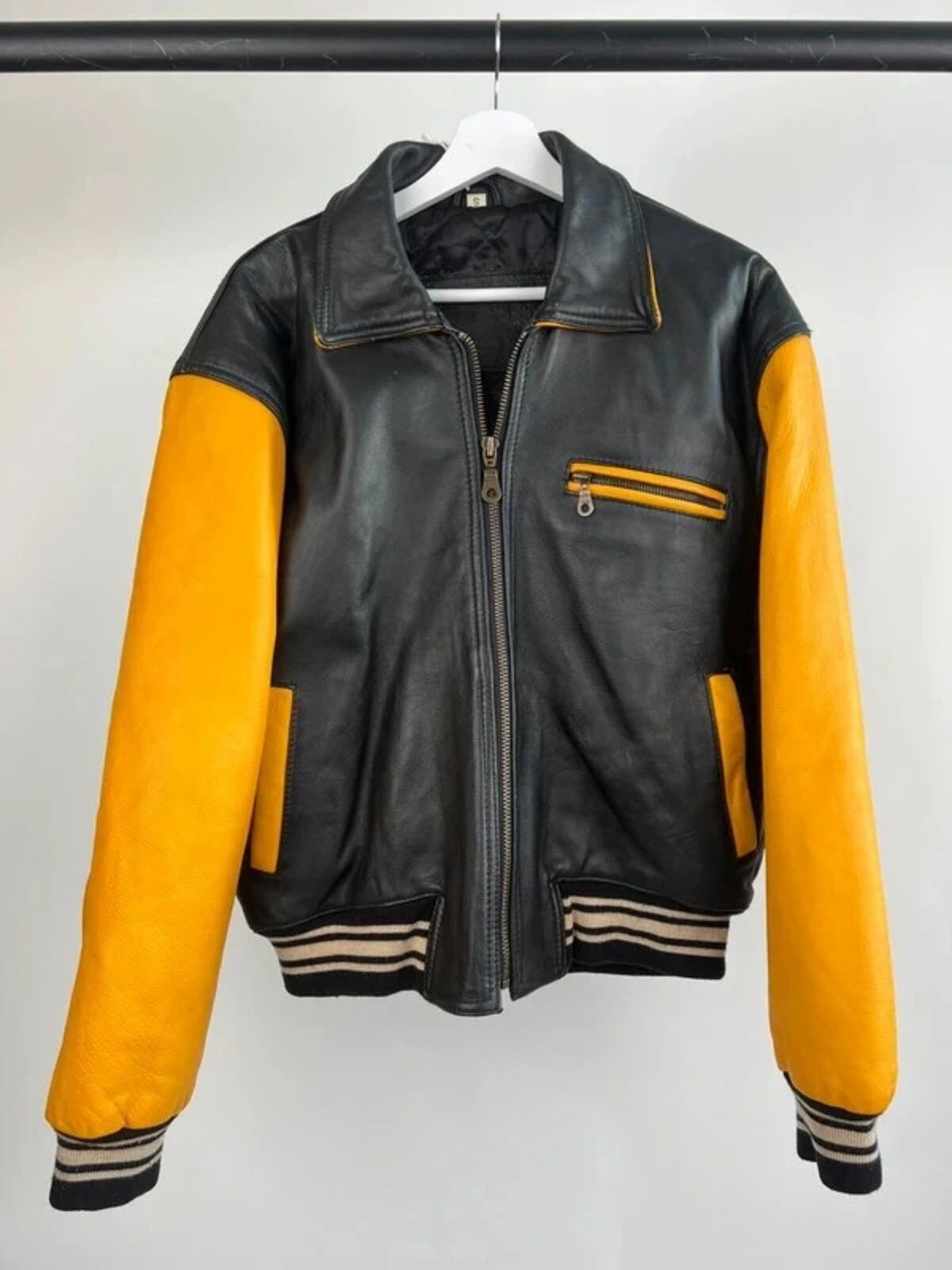 Vintage 90s American Eagle Leather Biker Jacket