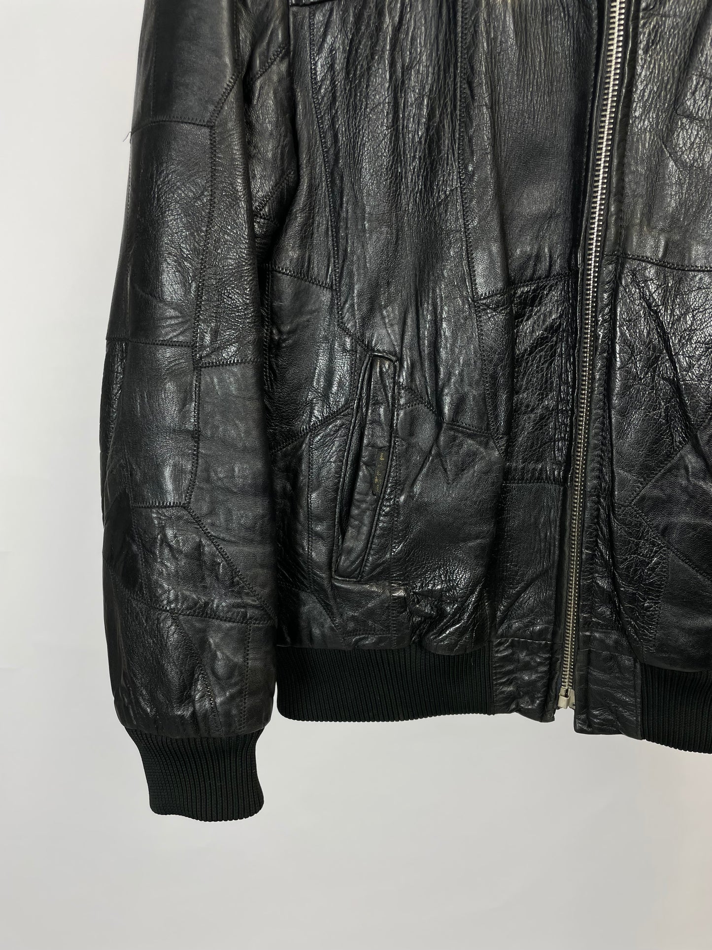 Vintage 90s Black Leather Jacket