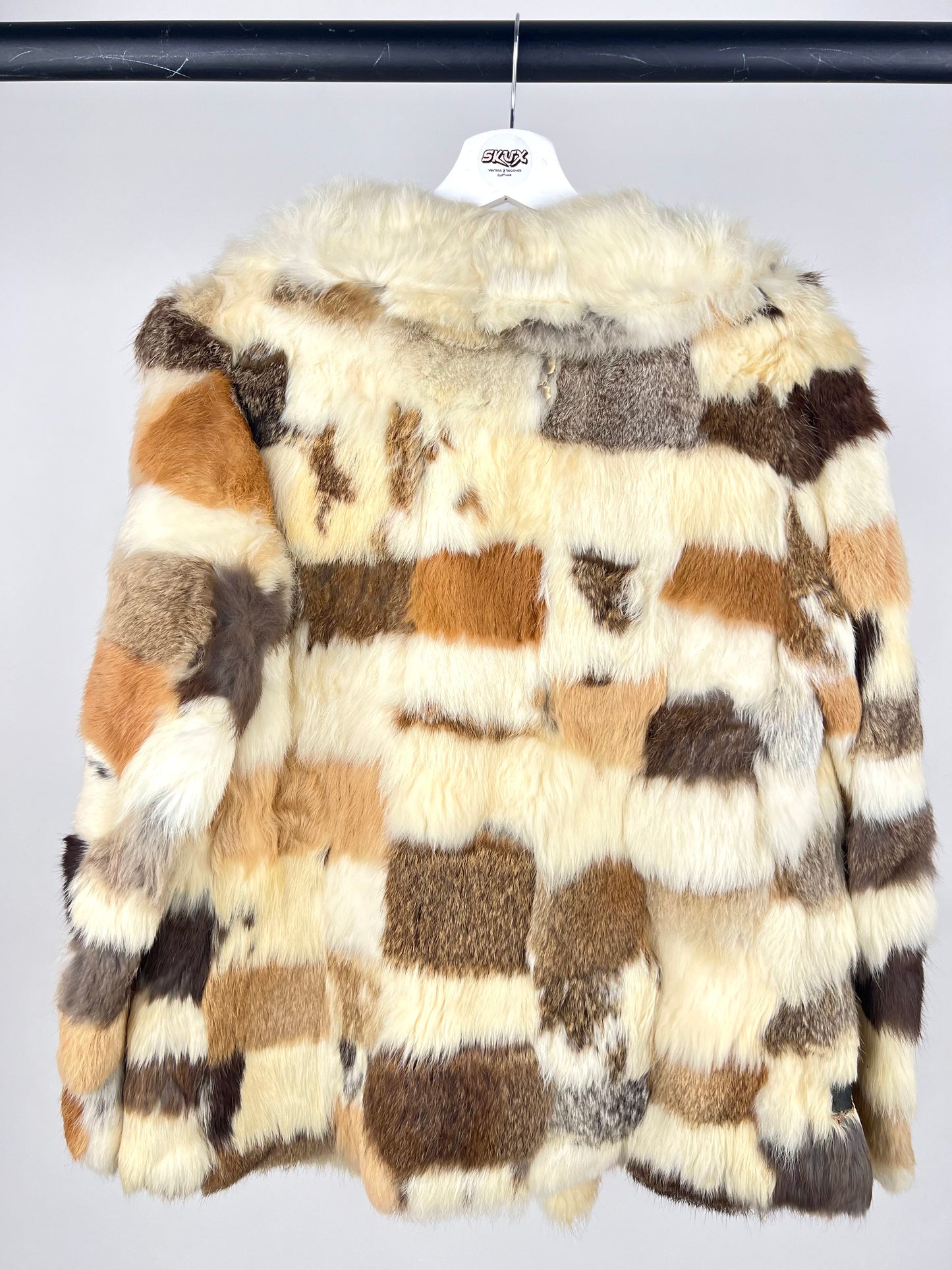 Vintage 70s Fur Patchwork Jacket