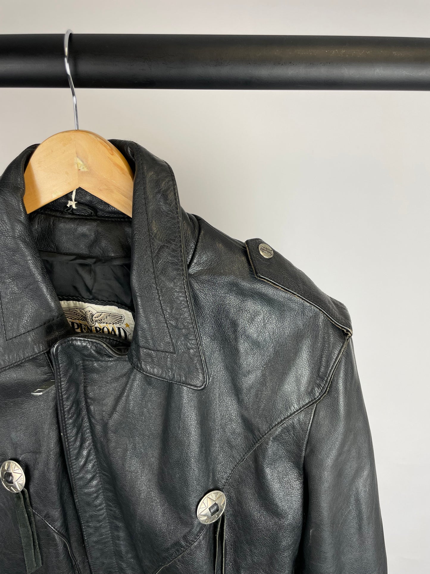 Vintage 90s Open Road Leather Jacket