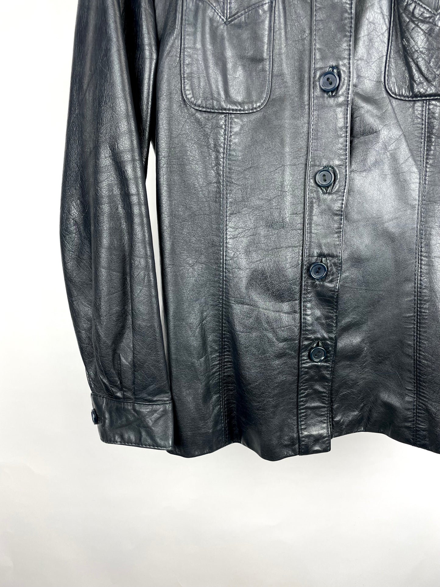 Vintage 90s Echtes Leder Leather Jacket