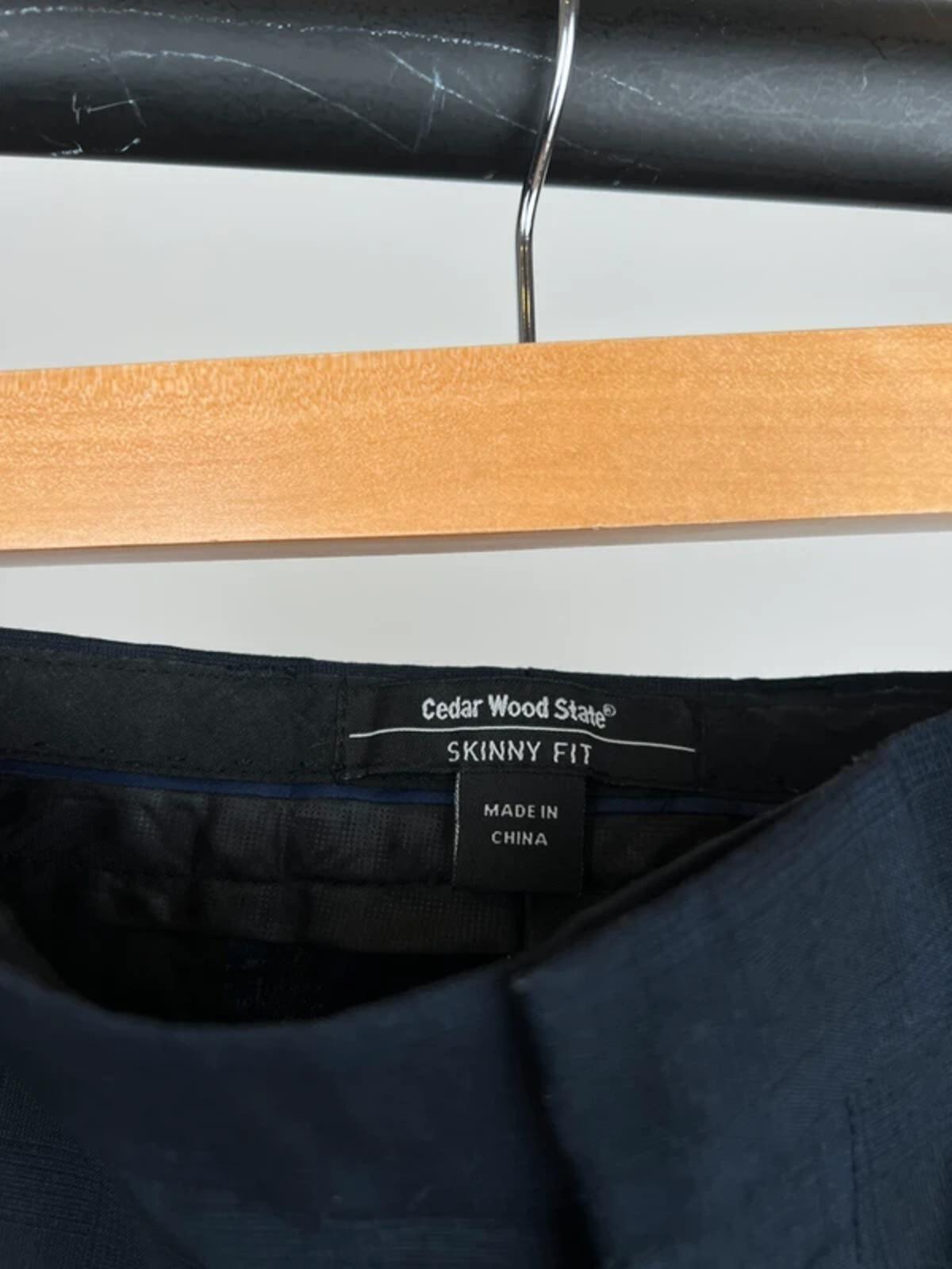 Navy Check Tailored Suit
