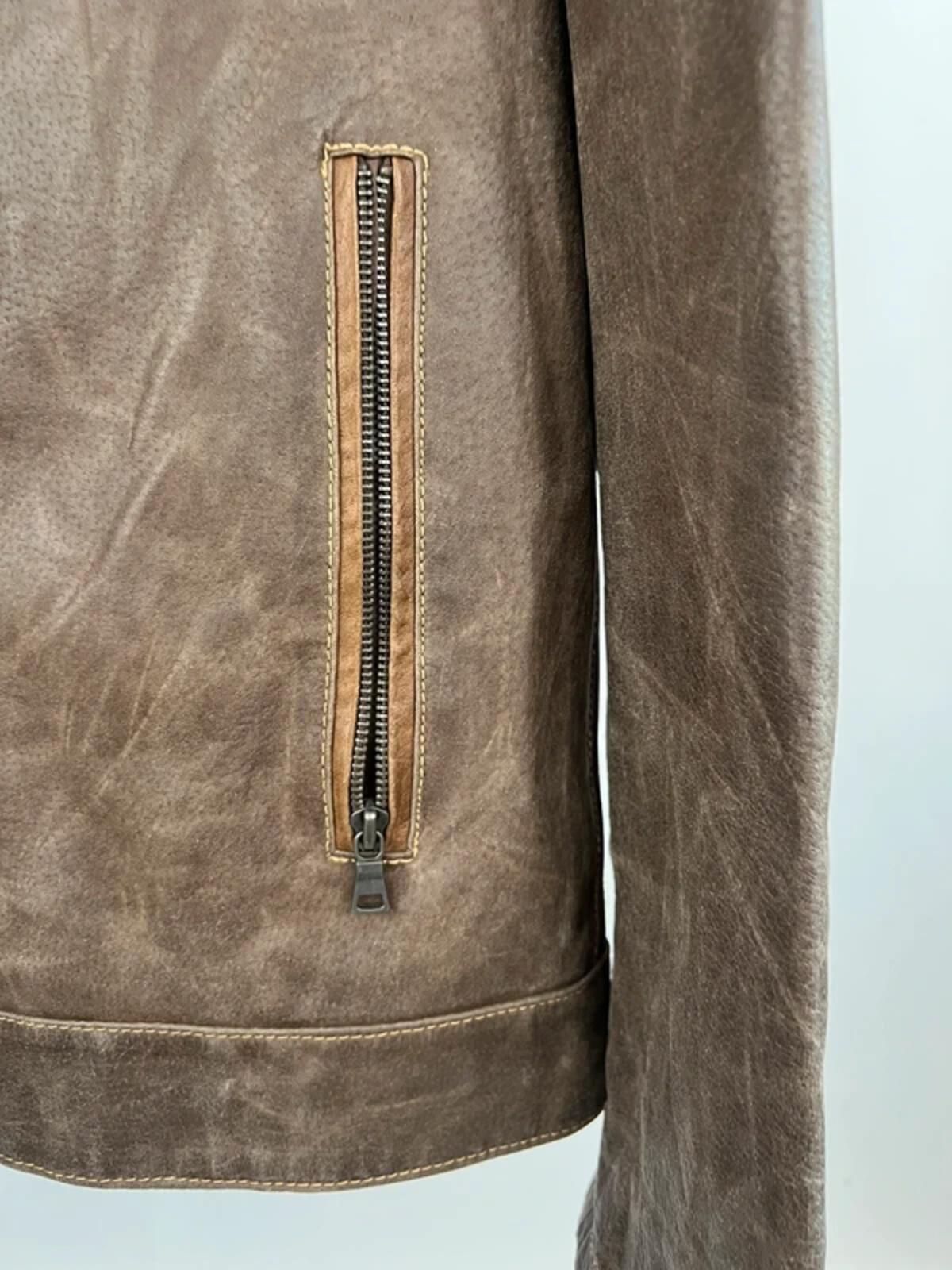Vintage 90s Mustang Leather Biker Jacket