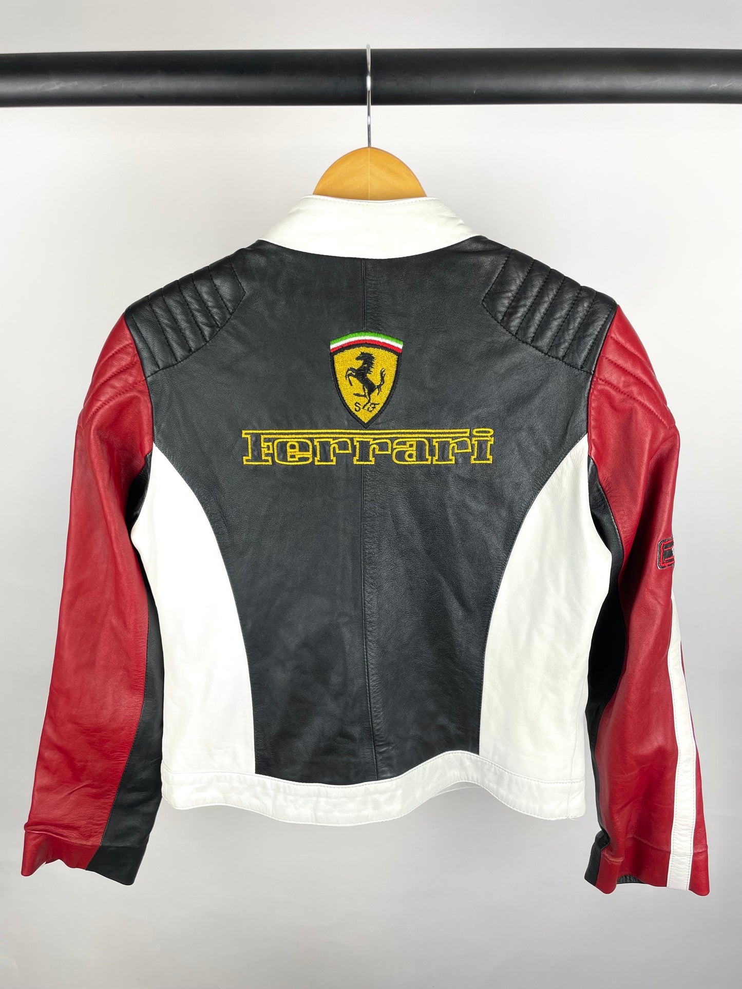 Vintage 90s Ferrari Leather Jacket