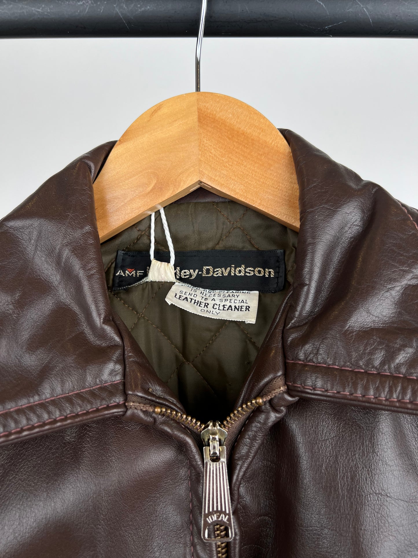 Vintage 90s Harley Davidson Leather Biker Jacket