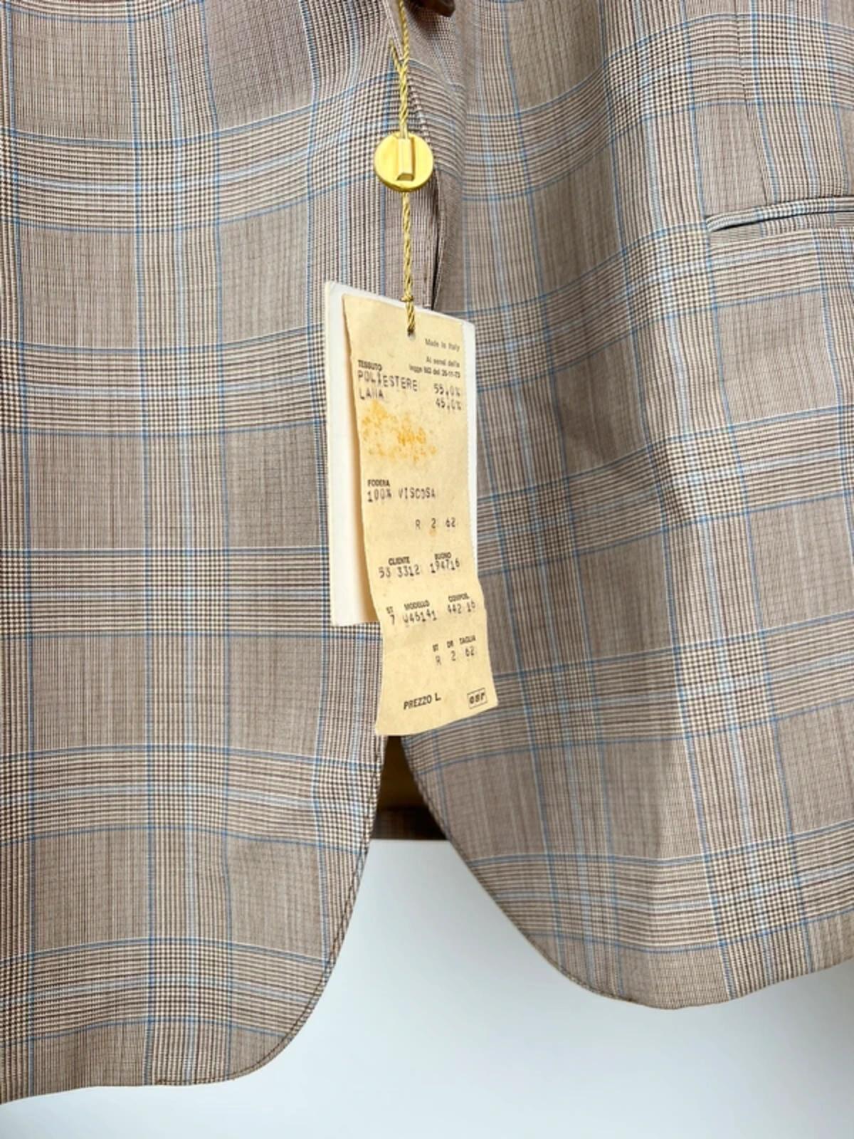 Vintage 70s Febus Italian Checked Tailored Suit