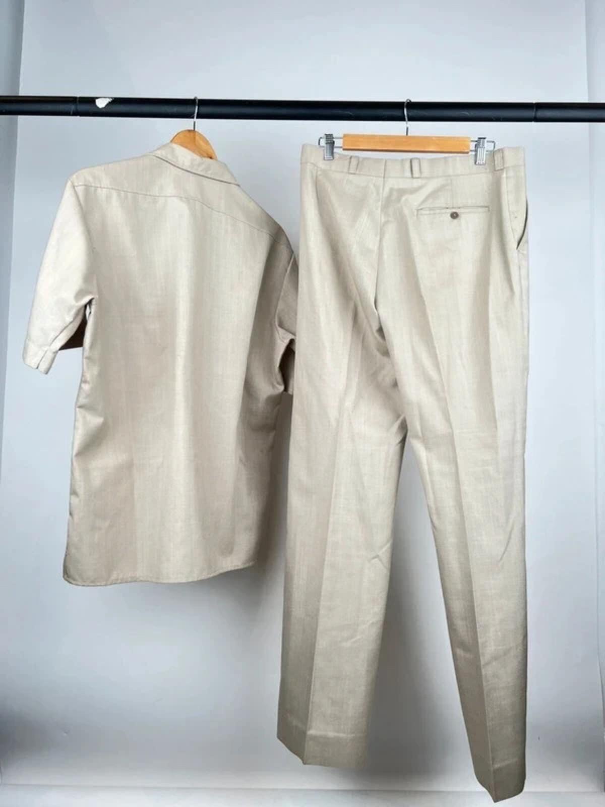 Vintage 70s Hornes Safari Summer Suit