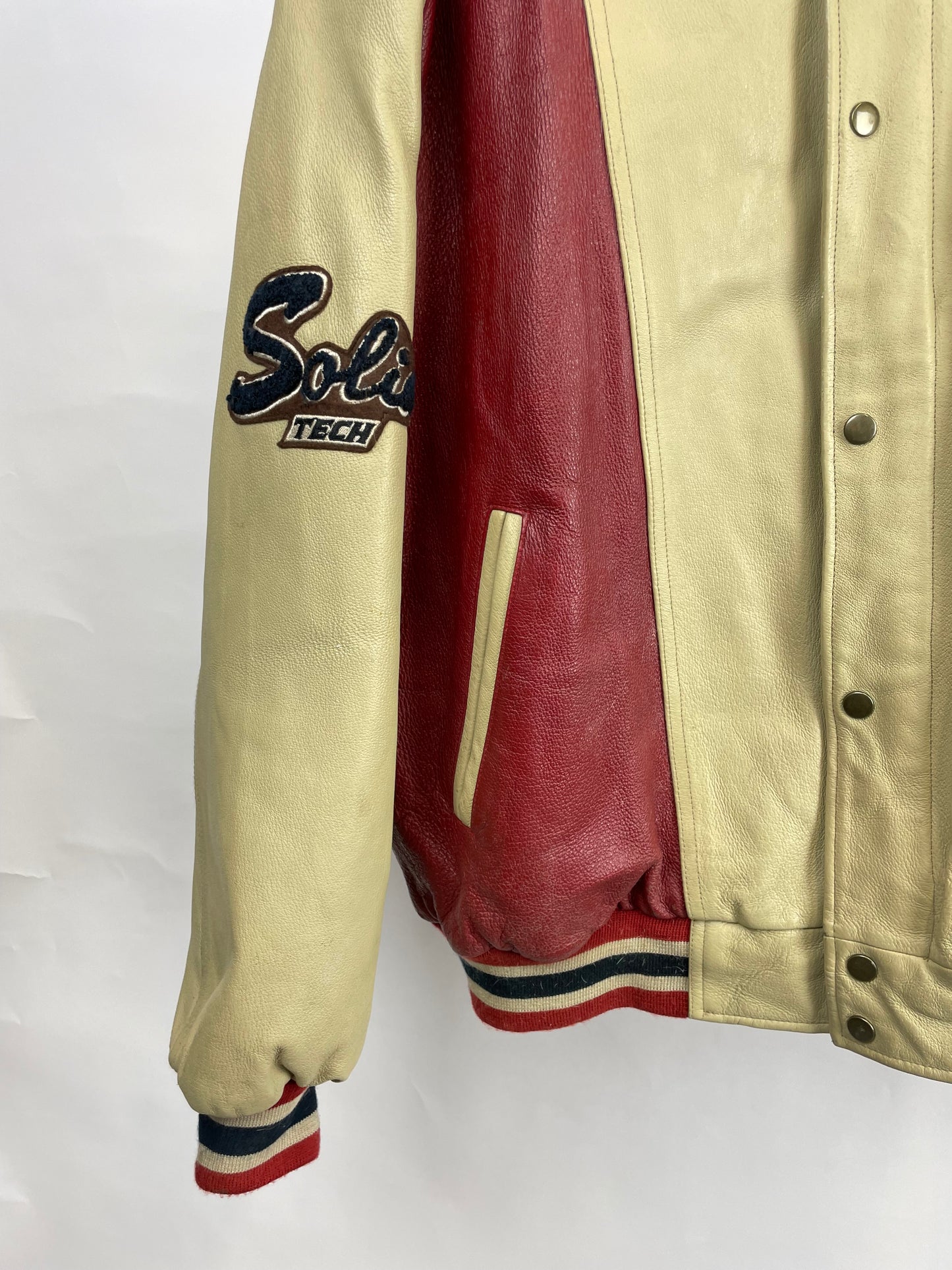 Vintage 90s American Legend Ruffiano by Hahn Baseball Leather Jacket