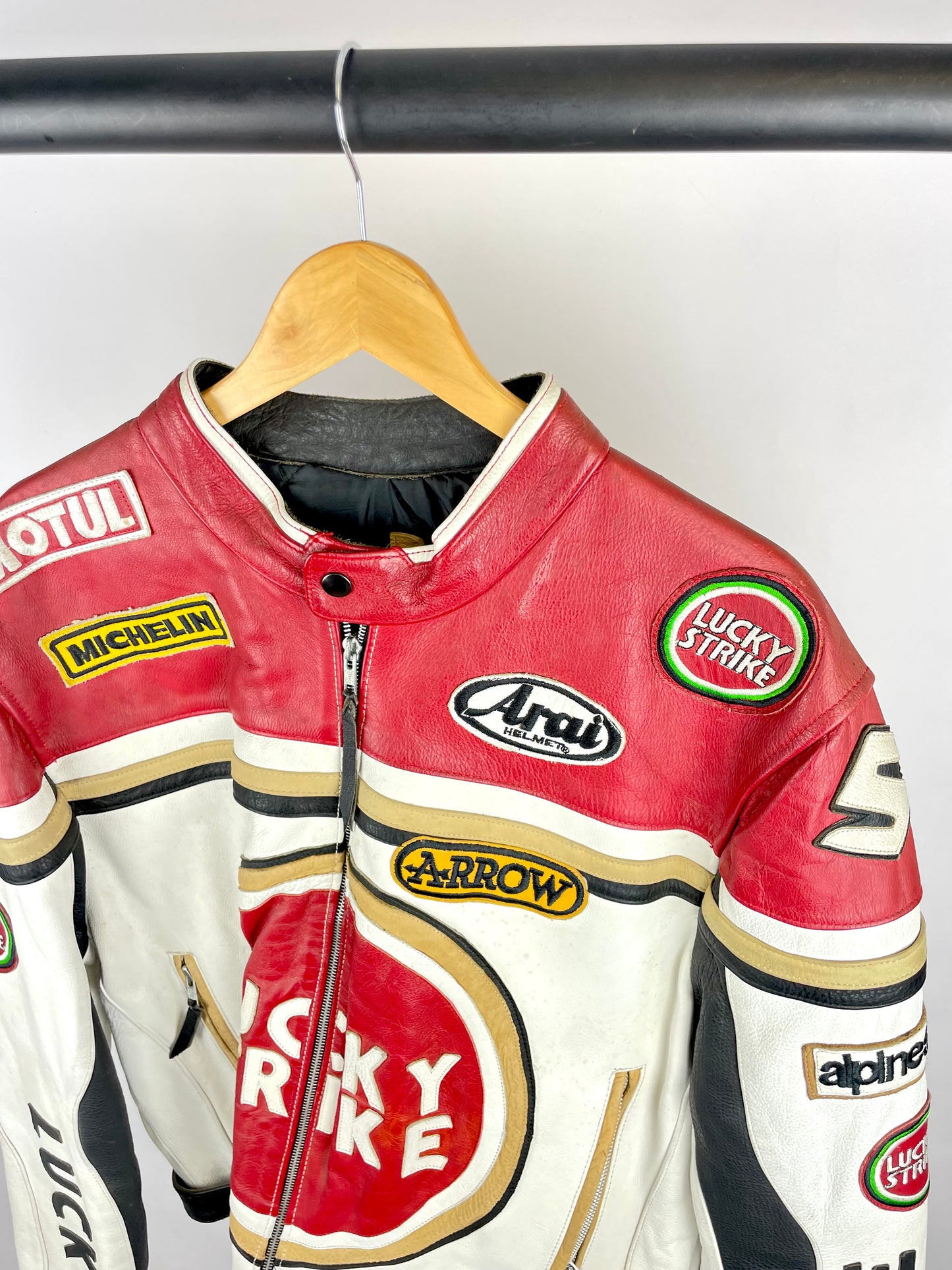 Vintage 90s Lucky Strike Motorbike Jacket