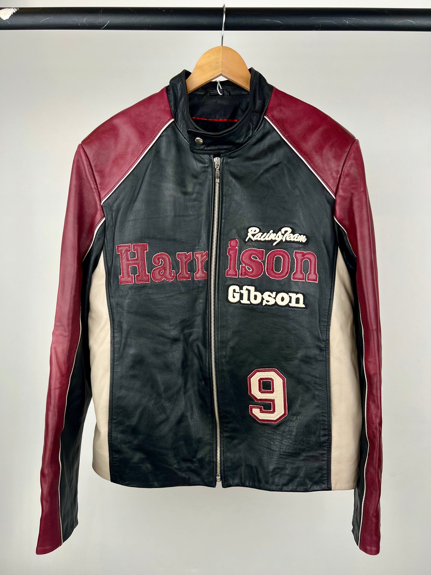 Vintage Dare Devil 90s Leather Biker Jacket