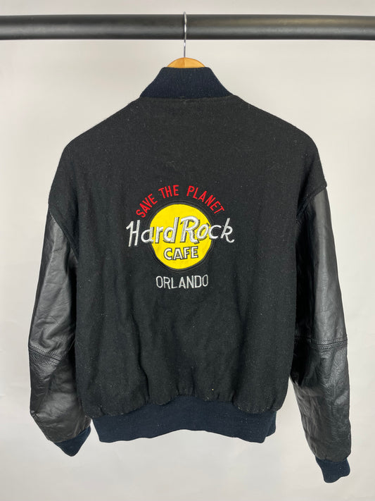 Hard Rock Cafe Orlando 90s Bomber Leather Jacket