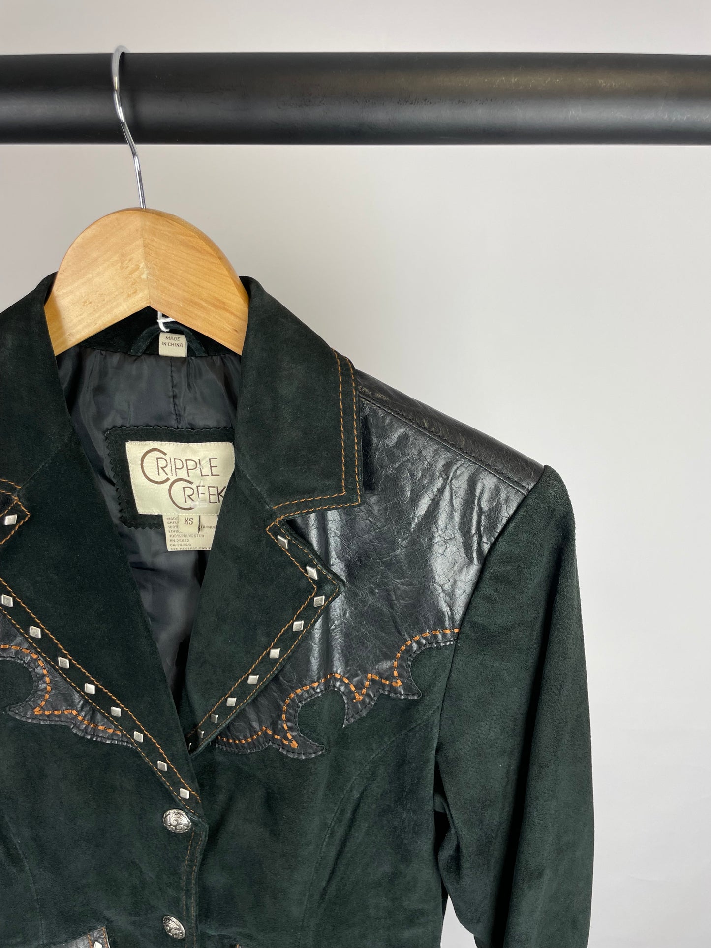 Vintage 90s Cripple Creek Suede Jacket