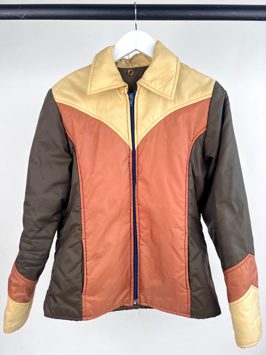 Vintage 70s Patchwork Rain Jacket