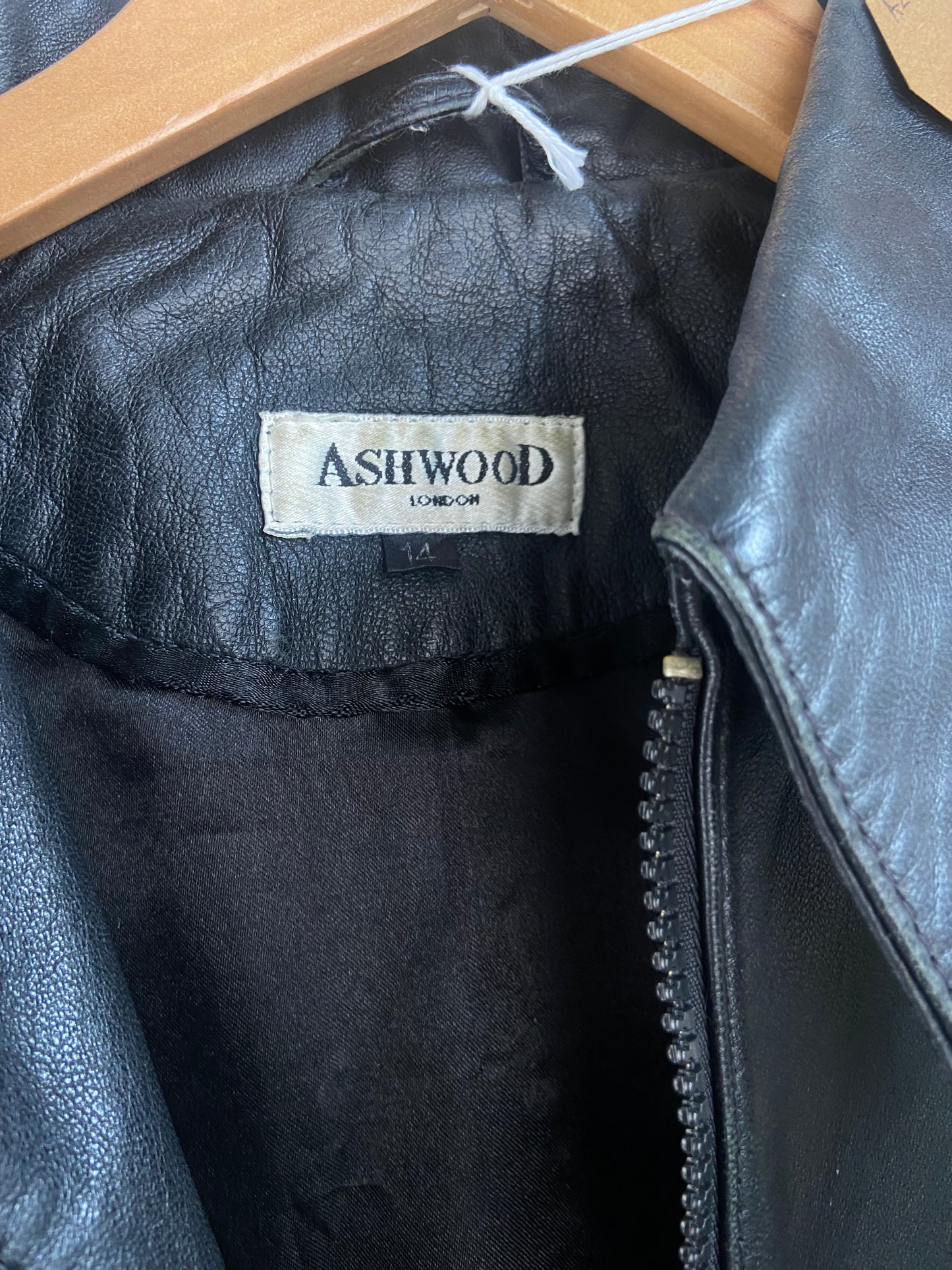 Vintage 90s Black Leather Jacket