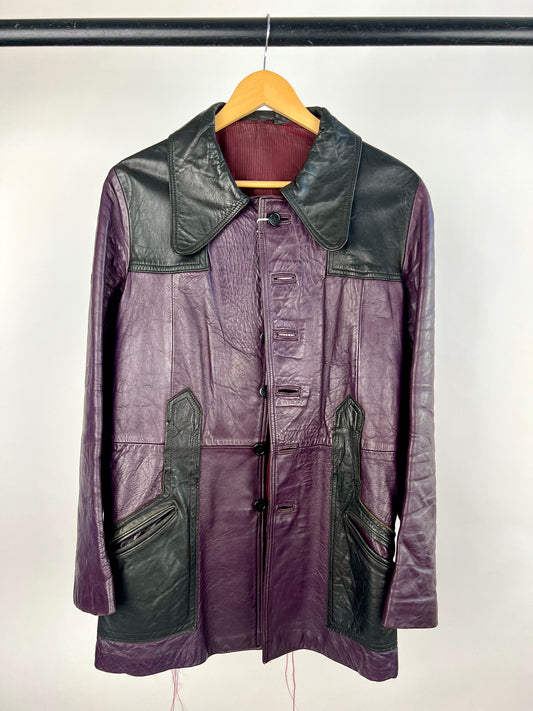 Vintage 70s Jackson Leather Two Tone Jacket