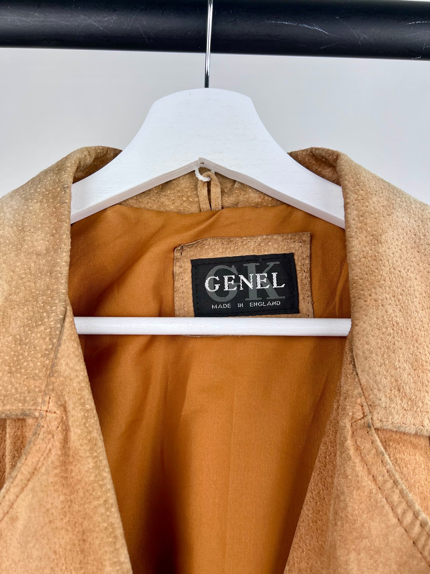 Vintage 90s Tassel Suede Long Jacket