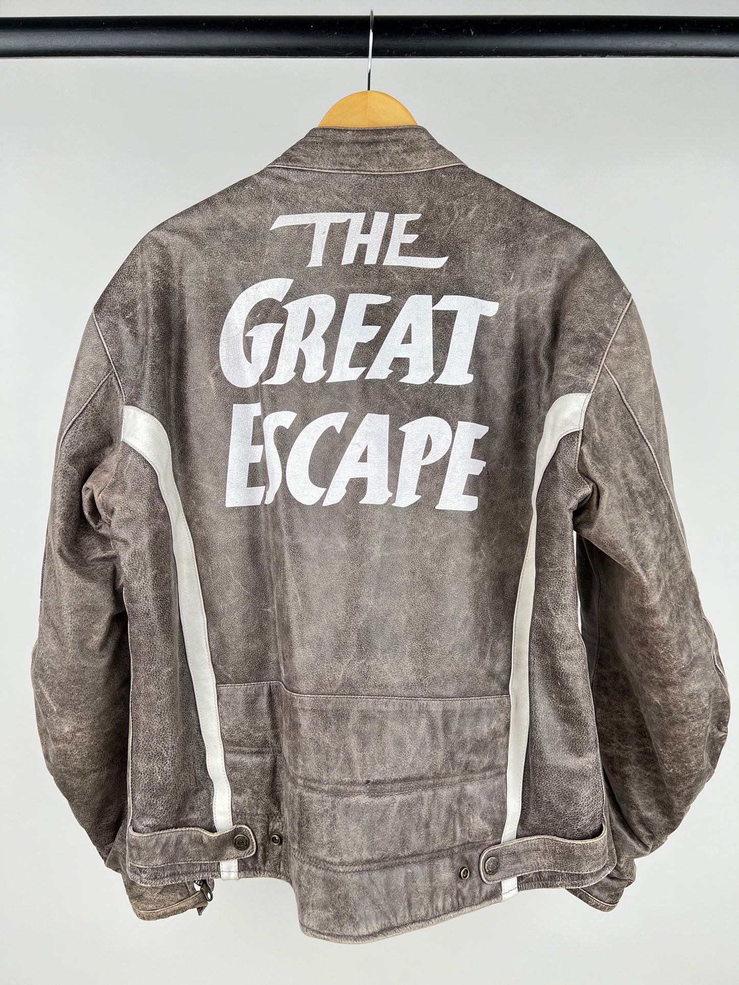 Vintage ‘The Great Escape’ 90s Leather Motorbike Jacket