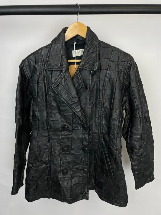 Vintage 90s Classic Woman Leather Jacket
