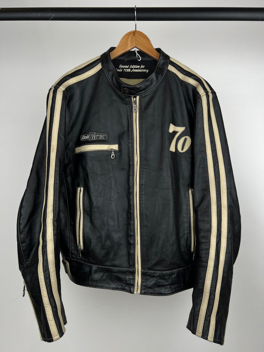 Vintage 90s Louis 70 Leather Motorbike Jacket