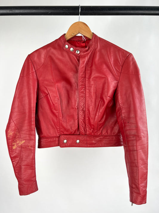 Vintage 90s Leather Motorbike Jacket