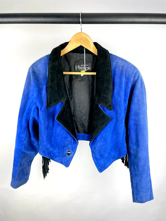 Vintage 90s Phoenix Suede Tassel Jacket