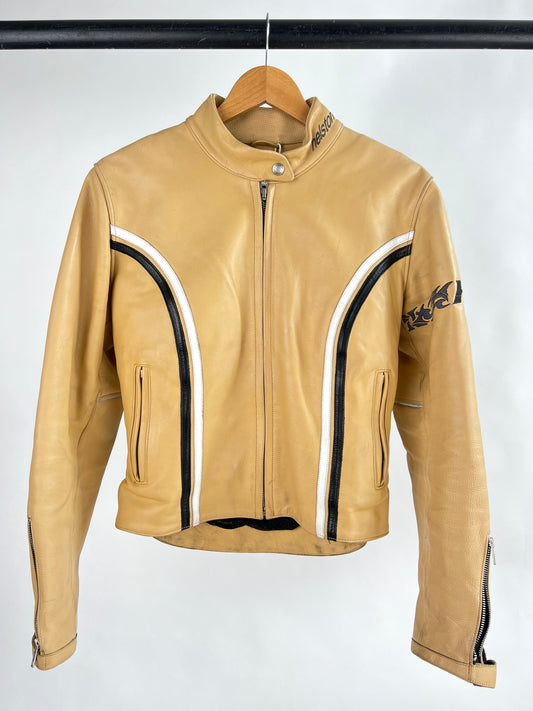 Helston 90s Leather Motorbike Jacket