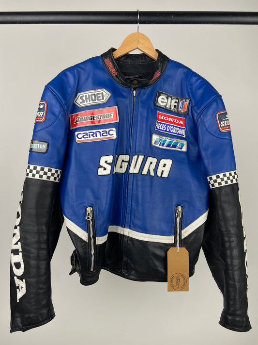 Segura Honda 90s Leather Motorbike Jacket