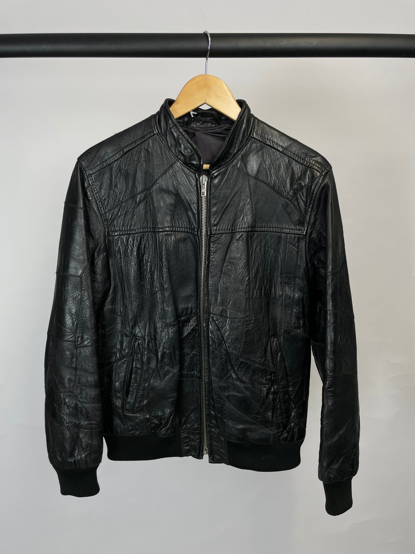 Vintage 90s Black Leather Jacket