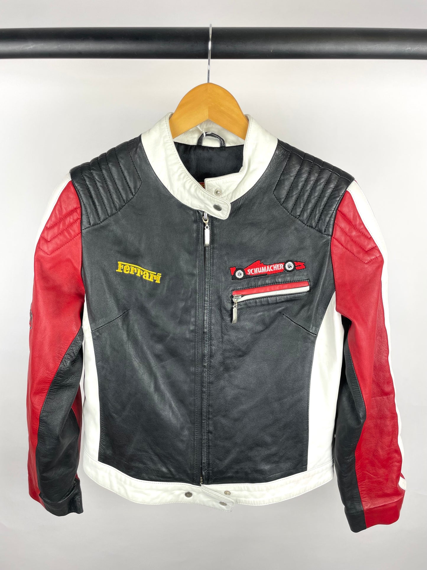 Vintage 90s Ferrari Leather Jacket