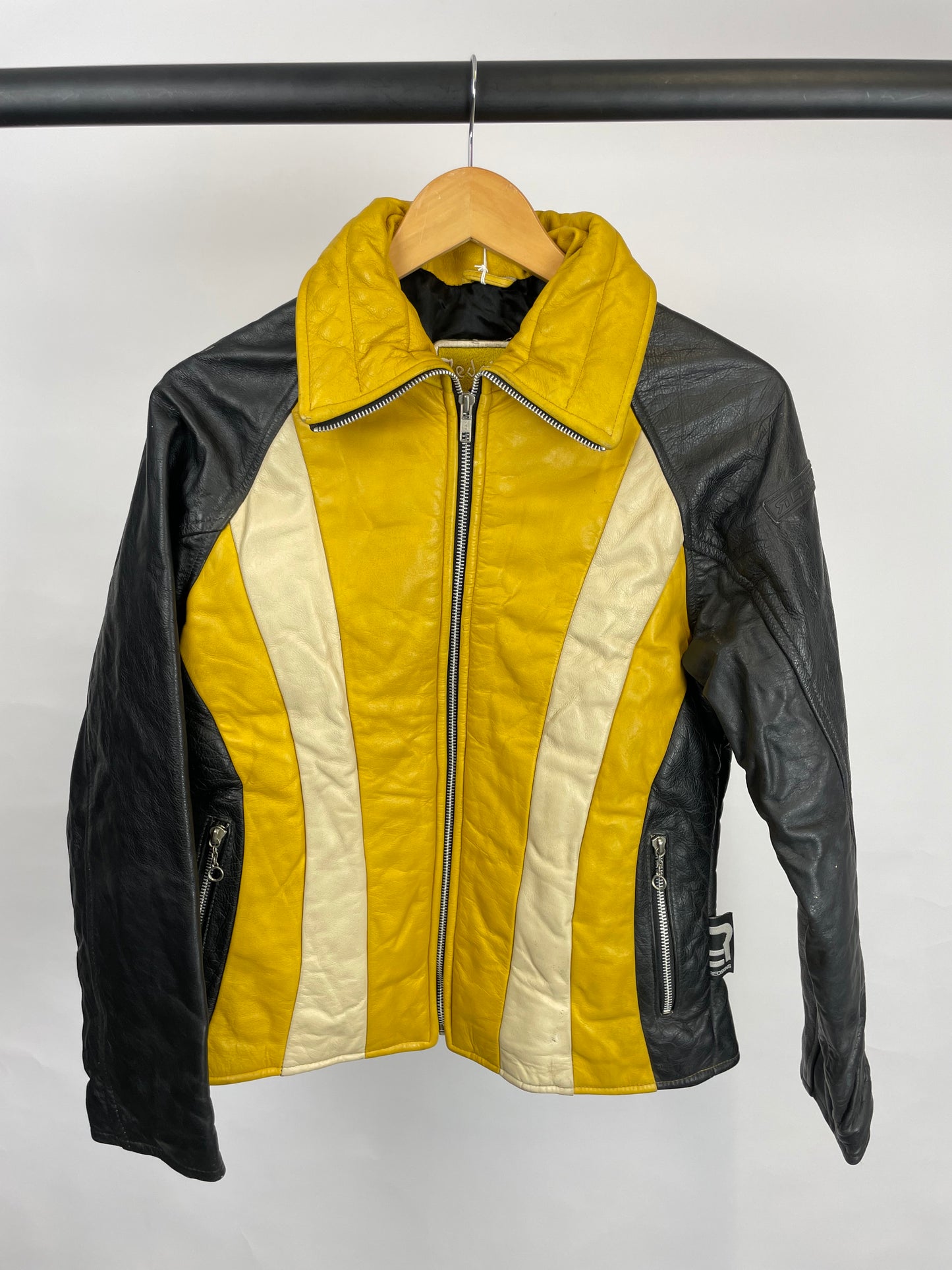 Vintage 90s Redskins Leather Motorbike Jacket