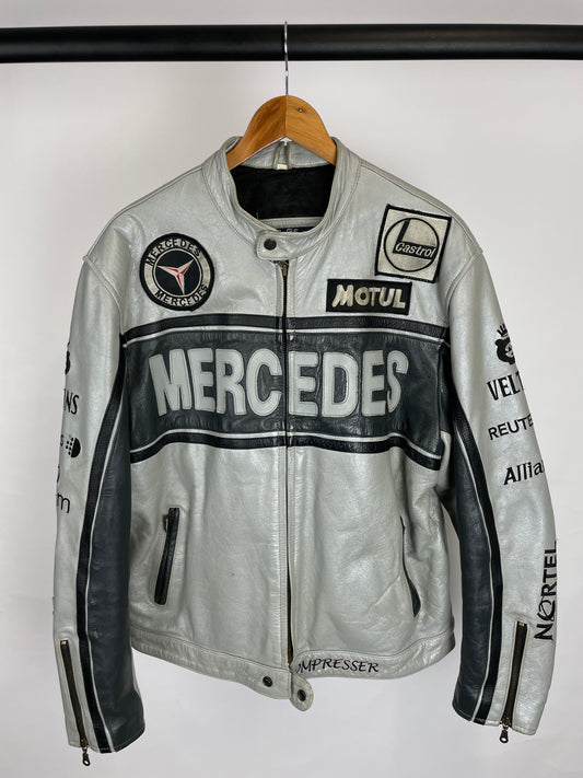 Mercedes Top Gear 90s Leather Motorbike Jacket