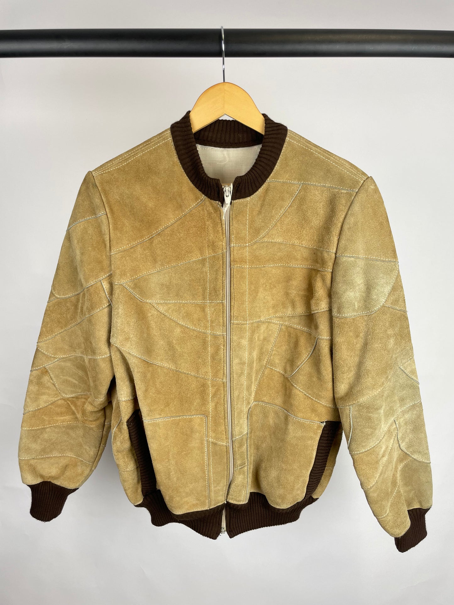 Vintage 90s Bomber Suede Jacket