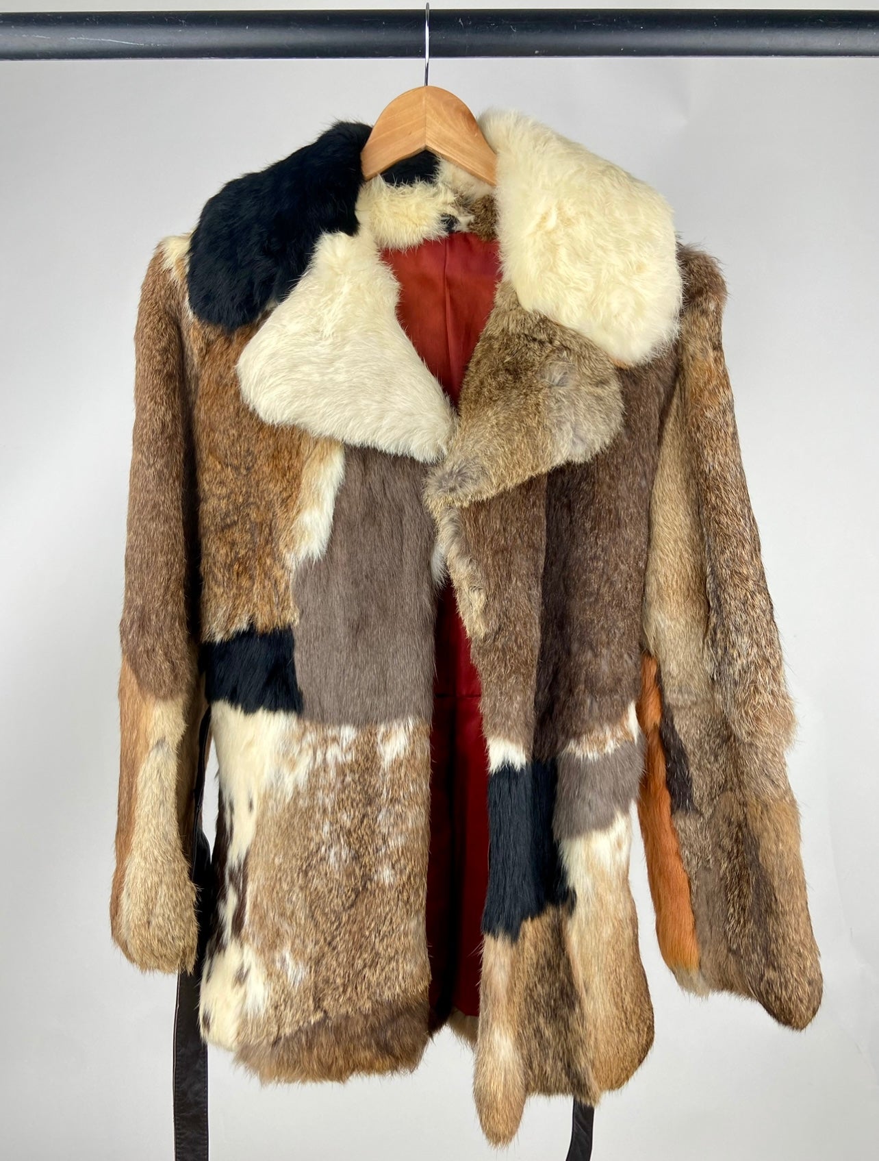 Vintage 70s Fur Patchwork Jacket