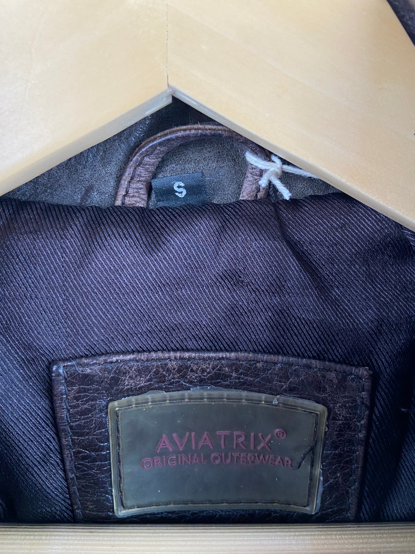 Vintage Aviatrix Brown Leather Jacket