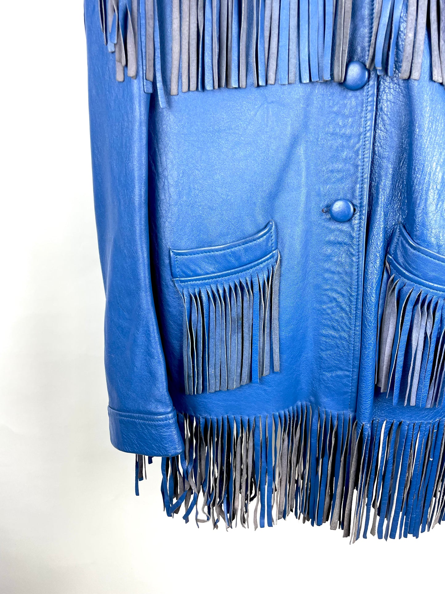 Vintage 90s Renegade London Tassel Leather Jacket